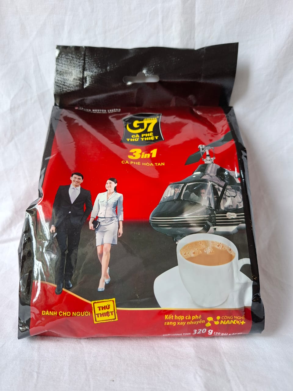 Trung Nguyen instant coffee G7 3in1 pouch bungkus - (20 sachets x 16g) 320g kopi saset instant premium vietnam 4