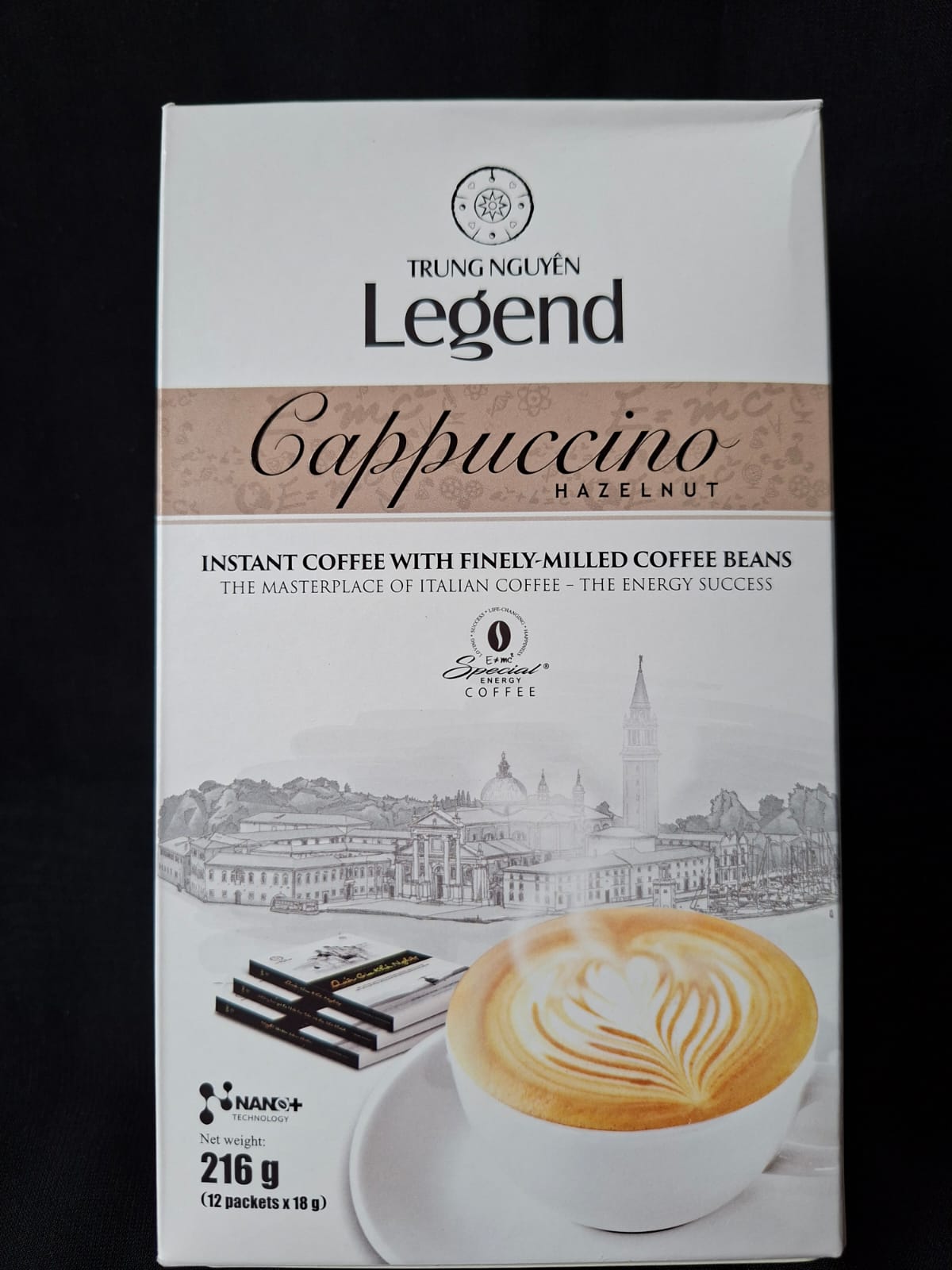 Trung Nguyen Legend Cappuccino Hazelnut 3in1 - 1 box (12 sachets x 18g) 216gr kopi sachet instant capucino premium vietnam 4