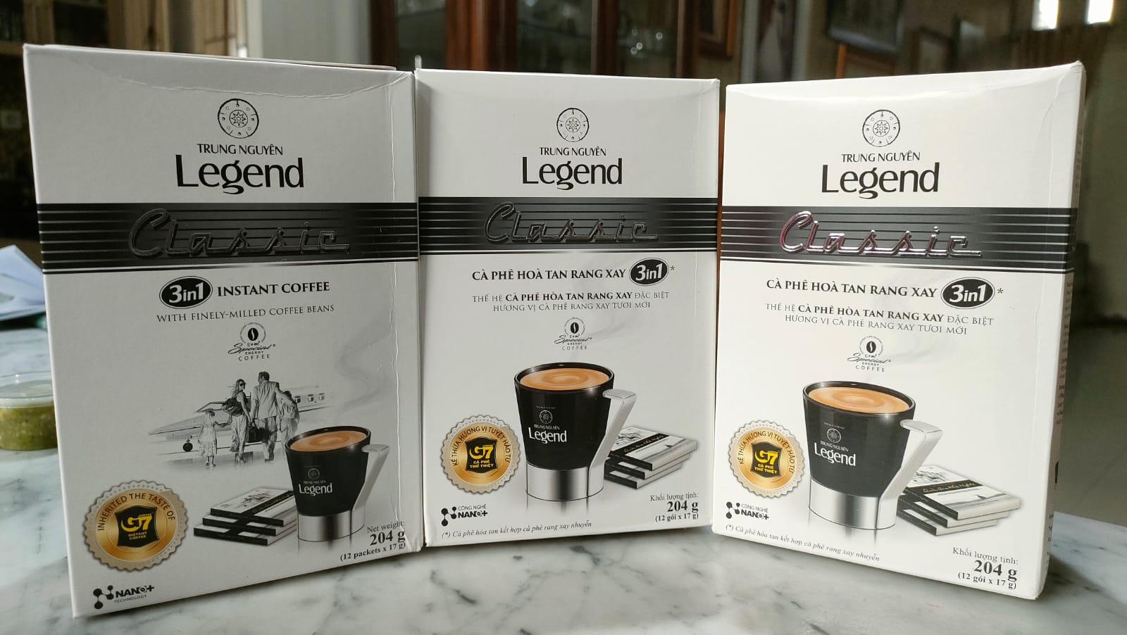 Trung Nguyen Legend Classic 3in1 - 1 box (12 sachets x 17g) 204gr kopi sachet instant klasik premium vietnam 2