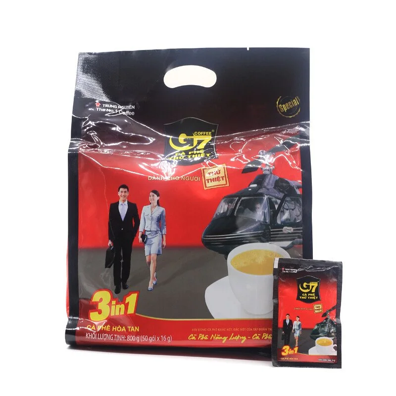 Trung Nguyen instant coffee G7 3in1 pouch bungkus - (50 sachets x 16g) 850g kopi saset instant premium vietnam 4