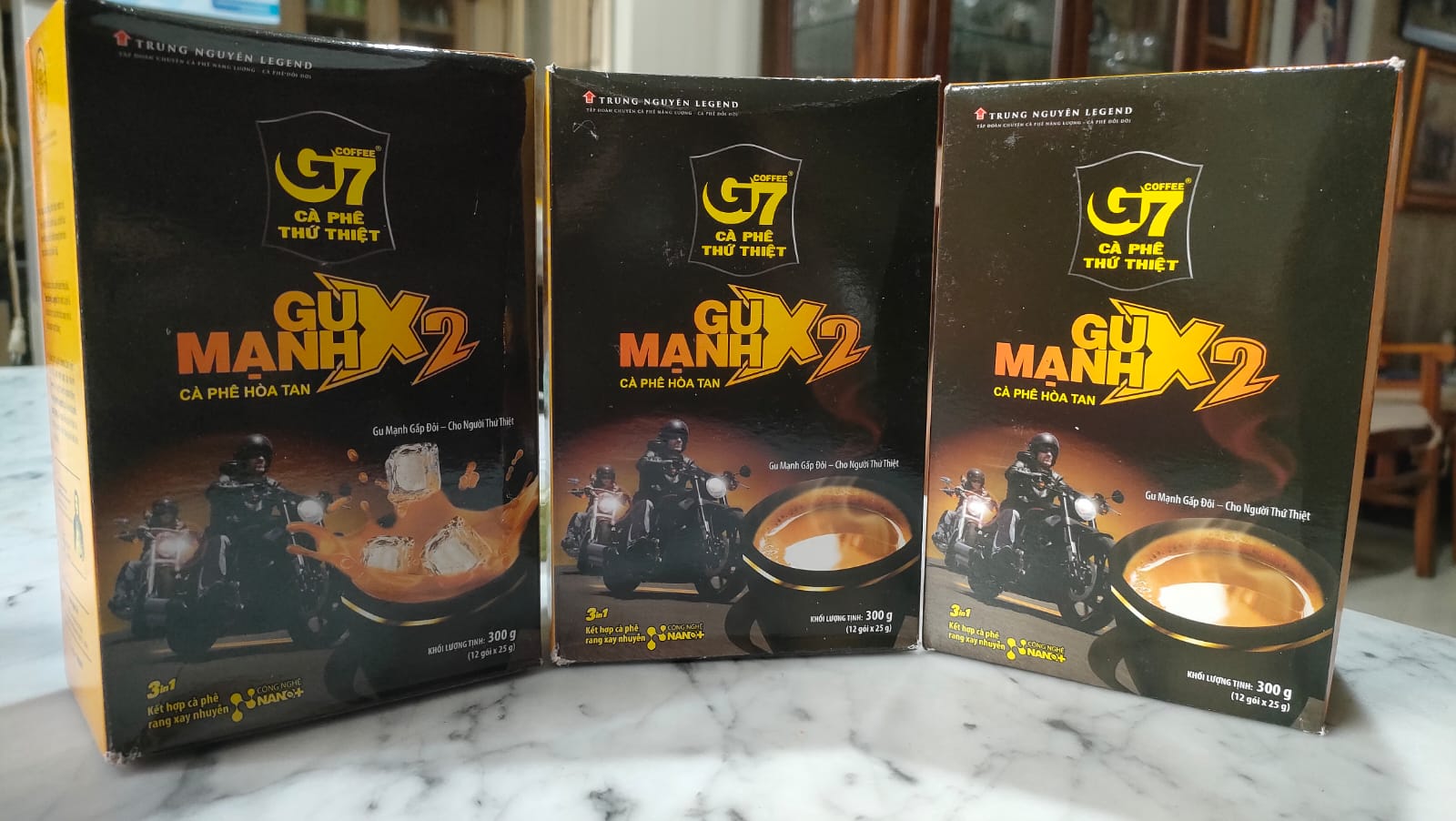 Trung Nguyen G7 Gu Manh X2 3 in 1 Strong - 12 saset kopi instant premium vietnam 4
