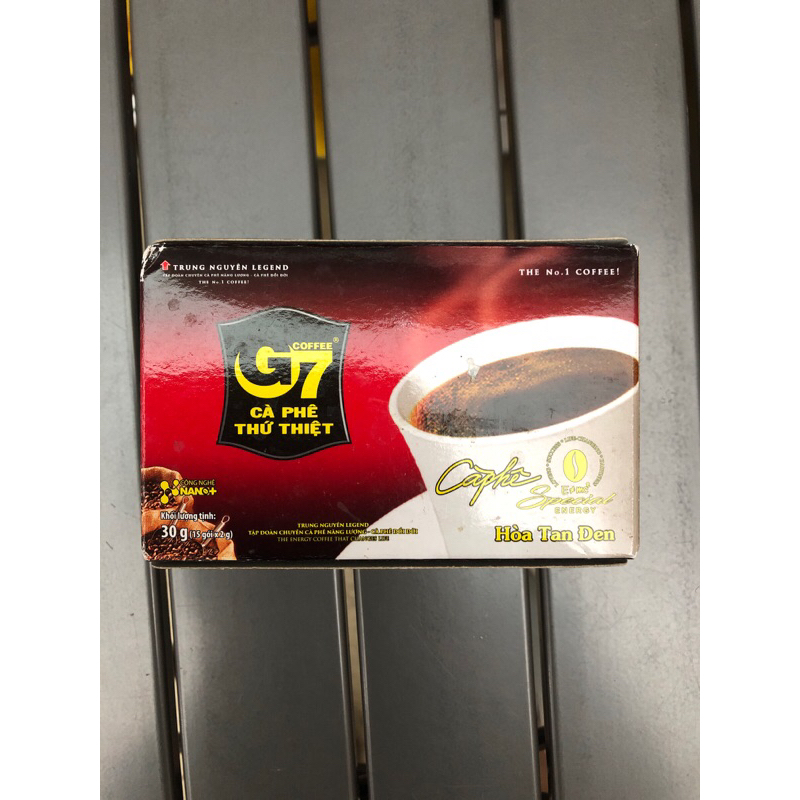 G7 Hoa Tan Den 1 box (15 sachets x 2g) 30 g - kopi hitam instan tanpa gula premium vietnam 1