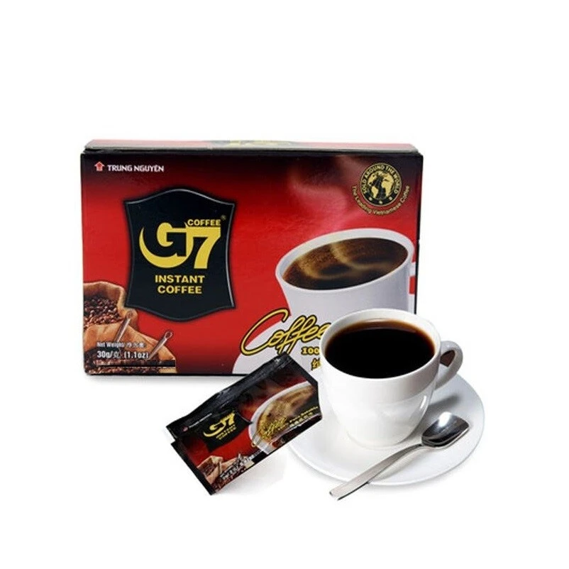 G7 Hoa Tan Den 1 box (15 sachets x 2g) 30 g - kopi hitam instan tanpa gula premium vietnam 2