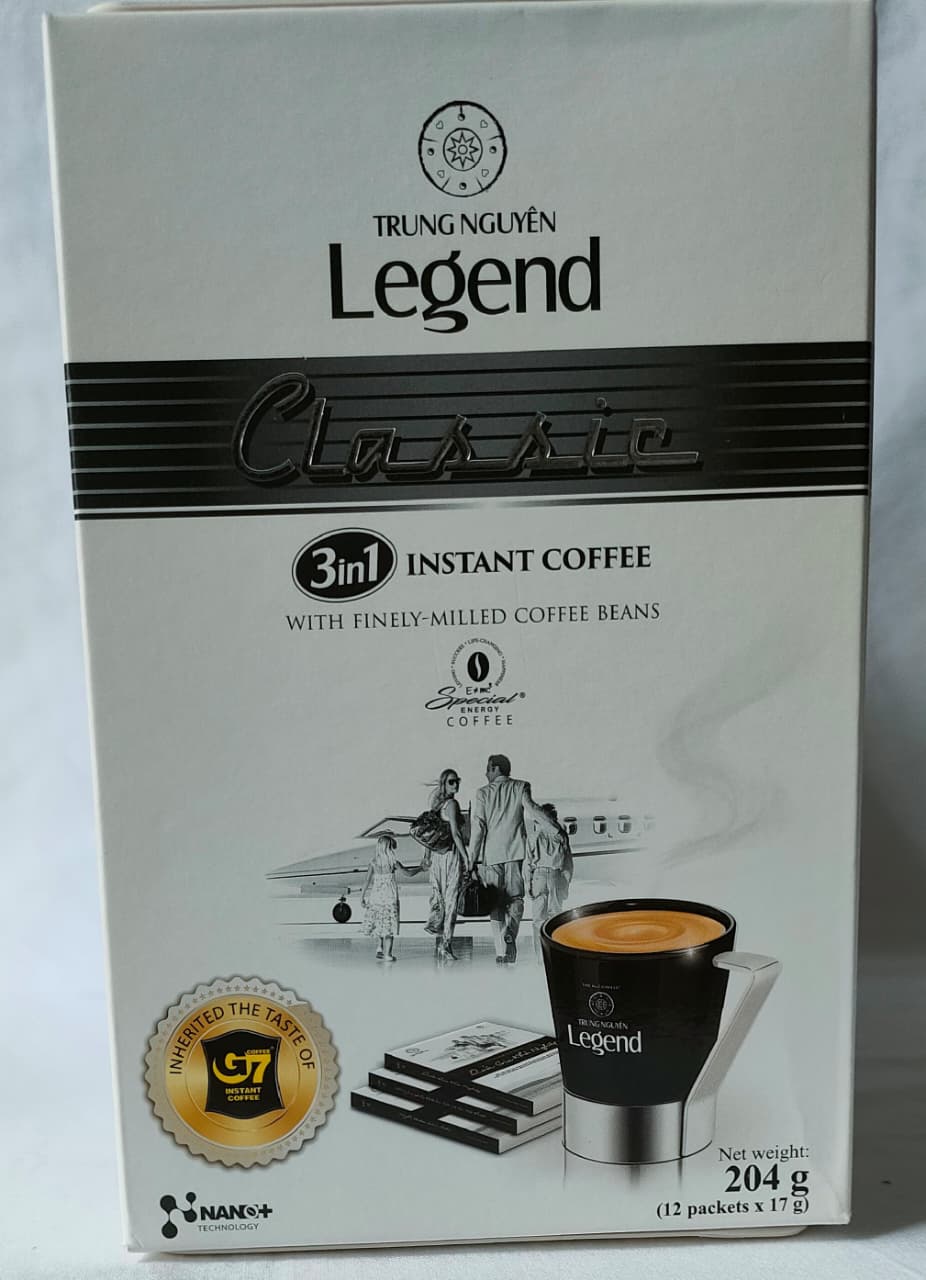 Trung Nguyen Legend Classic 3in1 - 1 box (12 sachets x 17g) 204gr kopi sachet instant klasik premium vietnam 1